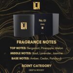 Lulu Candles | No. 01 Crave | Bergamot, Patchouli, Amber | Luxury Scented Soy Jar Candle | Hand Poured in The USA | Highly Scented & Long Lasting (9 Oz. Jar Candle)