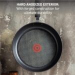 T-fal Ultimate Hard Anodized Nonstick Fry Pan 10.25 Inch Oven Safe 400F Cookware, Pots and Pans, Dishwasher Safe Black