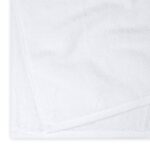 Amazon Basics 2 Piece Quick-Dry Oversize Bath Towel, 100% Cotton, White, 54″ x 30″