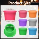 EYBDYB 6Pcs Colorful Reusable Wine Bottle Stoppers – Silicone Wine & Beer Bottle Caps for Glass Bottles, Champagne & Liquor – Airtight Cork Seal Keeps Wine Fresh, Cute & Durable Design