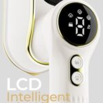 Portable Travel Steamer, 1200W Handheld Fabric Steamer for Clothes, 4 Modes with LCD Display, Powerful Wrinkle Remover for Home & Travel, 150ml Water Tank, 10S Fast Heat-Up, 180° Swivel Handle, White