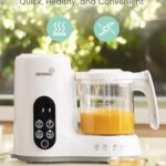 GROWNSY Baby Food Maker with Steam Basket, One Step Baby Food Processor Steamer Puree Blender Grinder Mills Machine, Auto Cooking Grinding and Sterili-zing for Healthy Homemade Baby Food, BPA-Free