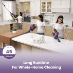 Gevi Cordless Vacuum Cleaner for Home, Stick Vacuum with Powerful Suction Design, LED Display, Long Runtime Detachable Battery, Deep Clean for Hard Floor Carpet [2024 Upgraded]