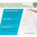 Hippo Sak – Plant Based Tall Kitchen Garbage Bags with Ergonomic Handles – 13 Gallon Trash Bags – Recyclable & Eco Friendly – Super Strong and Leak Proof Tall Kitchen Trash Bags (45 Count)