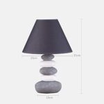 Stone & Beam Deco Metal Frame Living Room Desk Lamp with Light Bulb and White Shade