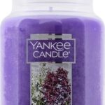 Yankee Candle Lilac Blossoms Scented Classic 22oz Large Jar Single Wick Candle Over 110 Hours of Burn Time Perfect for Gifting Gatherings and Seasonal Decorations