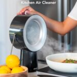 AirHood Wired Range Hood | Portable Kitchen Exhaust Fan with 2 Activated Charcoal Air Filter & Stainless-steel Oil Filter | Easy to Clean – Ideal for Indoor Cooktop Use (Space Black)