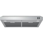 GE 30″ Energy Star Certified Under The Cabinet Hood with Convertible Duct, Vertical and rear exhaust with, 2 Speed Exhaust Fan, Reusable Filter and LED Lights in Stainless Steel