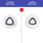 Spin Mop Replacement Head 4 Pack Mop Refill Compatible with Ocedar Triangle Swivel Mops Microfiber Swivel Mop Refill,Deep Clean,Machine Washable and Easy to Replace