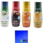 SodaStream14.8 fl Soda Flavor Kit – 4PK Variety Pack – Lemon Lime, Orange, Ginger Ale, Cola