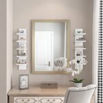 Bloddream 5 Tier Wall Shelves White, Vertical Column Shelf Floating Storage Home Decor Organizer Tall Tower Design Utility Shelving Bedroom Living Room, 30.7, 31