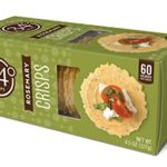 34 Degrees Rosemary Crisps | Light & Crunchy Thin Crackers for Charcuterie, Cheese Boards & Entertaining, Single Pack (4.5oz)