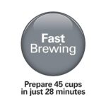 Hamilton Beach 45 Cup Fast Brew Coffee Urn and Hot Beverage Dispenser, 40521