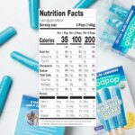 GoodPop – 4ocean Blue Lemonade Organic Freezer Ice Pops – 100% Fruit Juice, No Artifical Dyes or Flavors, No Added Sugar, 6 Count