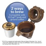 Hamilton Beach FlexBrew Single Serve Coffee Maker, Compatible with Pod Packs and Grounds, 14 oz. Water Reservoir, Slim Design, Fast Brewing, Black (49900)