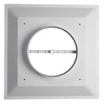 HaVACo 2’x2′ Lay-In 3 Cone Supply with 10″ Pre-Molded Boot, ABS Plastic Supply Grille, Ceiling Diffuser for Air Vent, Ideal for Heating, Cooling, and Ventilation, Home Improvement, White