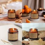 8 Pack Candles for Home Scented,Aromatherapy Jar Candle Gifts for Women, Natural Soy Wax Amber Candle Set, Scented Candles Set for Birthday Valentine Mother’s Christmas Day Present