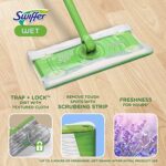 Swiffer Sweeper Wet Mopping Pad Refills for Floor Mop with Febreze Lavender Scent, 12 Count (Packaging May Vary)