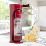 Drinkmate OmniFizz Sparkling Water and Soda Maker, Carbonates Any Drink, Special Bundle – Includes 60L CO2 Cylinder, Two Carbonation Bottles, and Fizz Infuser (Royal Red)