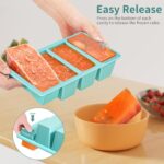 Silicone Freezer Tray for Sauce Cube: GGOW Silicone Freezing Tray for Broth Soup Storage – Freeze 250mL 125mL Souped Portion