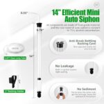 Dbgogo Auto Siphon for Wine Making, 14″ Auto Siphon Homebrew with 3/8″ Racking Cane, Bottling Wand, 5.5FT Tubing & Clamp, Effortless Bottling Fermentation Siphoning Mead Wine Making Kit