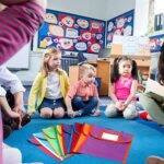 Lincia 32 Pcs Nylon Book Pouch Bags with Stitched Handle and Clear Name Tag Pockets, Book Bags for Kids, Classroom, School, Homework, Protector Store Reading Supplies, 11.8 x 9.8 Inch