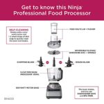 Ninja Professional Plus Chopper Food Processor 850-Watts With Auto-iQ Preset Programs Chop Puree Dough Slice Shred With a 9-Cup Capacity and a Silver Stainless Finish (BN600C) – Canadian Version