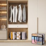 Lifewit 4 Pack Clear Clothes Storage Bags, 40L Plastic Blanket Storage Bag, Vinyl Foldable Moving Bags with Zipper, Closet Organizers and Storage Containers for Bedding, Duvet, Comforter