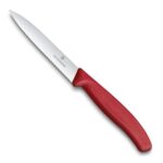 Victorinox Swiss Classic 4-Inch Spear Tip, Serrated, Red Paring Knife