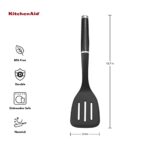 KitchenAid Classic Nylon Slotted Turner, 13.66-Inch, Black