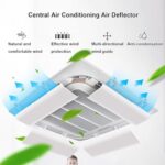 WXXSHGDW Ceiling Air Conditioner Vent Deflector, Angle Adjustable Air Conditioner Deflector Anti-Condensation Easy Installation Help Cooling/Heating Air Circulation Vent Deflectors (1 Pcs) (Size : 90