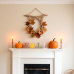 Fall Thanksgiving Decorations for Home, 4 Pcs Wooden Table Decor, Vintage Farmhouse Autumn Harvest Signs for Mantel, Shelf, Tiered Tray, Kitchen Tabletop, Entryway