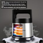 Vayepro 24 Cup Large Capacity Electric mixers, Electric Food Blenders with Stainless Steel Bowl, 2 Speed, 4 Bi-Level Bladesand Spatula, 6L 800W Food Processors for Meat, Onion, Vegetables, Fruits