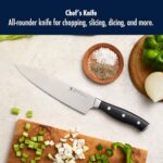 HENCKELS x EMERIL Lagasse The Nola Collection Razor-Sharp German 8-inch Chef’s Knife,Made in Company-Owned German Factory with Special Formula Steel perfected for almost 300 Years, Dishwasher Safe