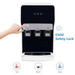 ICEVOKE Self-Cleaning Bottleless Water Cooler Dispenser Countertop Built-in Filtration System 4 Stage Filters with Tri Temp Dispense and Night Light
