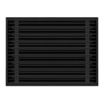 BUILDMART – 24×18 Modern AC Vent Cover – Decorative Black Alumium Air Vent – Standard Linear Slot Diffuser – Heating and Cooling Register Grille for Ceiling, Walls & Floors – Texas Buildmart