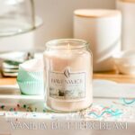 Havenwick Vanilla Buttercream Soy Blend 22-oz Large Jar Candle, Long Lasting 110-130 Hour Burn Time with Single Cotton Wick, Relaxing Scented Candles for New Home Gift & Housewarming Parties