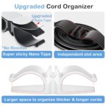 Lancord Cord Organizer for Appliances, 8 Pack Upgraded Kitchen Appliance Cord Organizer Stick On Appliance Wire Organizer Wire Wrapper for Kitchen Appliances Mixers, Coffee Maker, Pressure Cooker