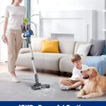 VOKENE Cordless Vacuum Cleaner, 8 in 1 Powerful Suction Lightweight Vacuum Cleaner for Home, LED Display, 3 Suction Modes, 45Mins Detachable Battery Vacuum for Hard Floor Carpet Pet Hair