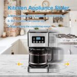 Kitchen Appliance Sliders, 16pcs Self Adhesive Small Appliance Sliders Easy Mover Space Saving Home Must Have Gadgets for Countertop Coffee Maker, Air Fryer (Black)