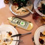 3 Pack Check Holder Tip Trays with Clip, Gold Money Clip for Cash and Credit Cards, Stainless Steel Money Tip Clips Check Holder for Restaurants, Bars, Hotels and Dining (8.7 x 3.5 Inch)