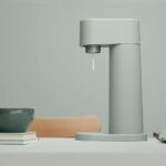 Mysoda Woody Soda Streaming Machine – Silent Carbonated Water Machine Robust Long-Lasting Aluminium Soda Maker – With 1L Water Bottle – Without CO2 Cylinder – Pigeon