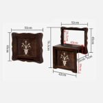 Wall-Mounted Folding Chair Solid Wood Wall Chair and Shoe-Changing Stool Strong Load-Bearing Capacity Suitable for Scenes Living Room-Bedroom-Aisle-Bathroom