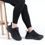 LARNMERN Non Slip Work Shoes for Women Slip Resistant Casual Sneakers Comfort Walking Womens Chef Kitchen Food Service Breathable Wide Width,Black 10 Wide