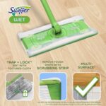 Swiffer Sweep + Mop, Wet Pads Refill, Floor Cleaner for Dirt, Dust, Hair, Cleaning Cloths for Mopping Home, Bathroom, Kitchen, All Purpose Multi-Surface Floor Wipes, Fresh, 24ct