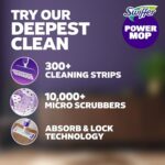 Swiffer PowerMop Multi-Surface Mopping Pad Refills for Floor Cleaning, 11 Count, White/Purple